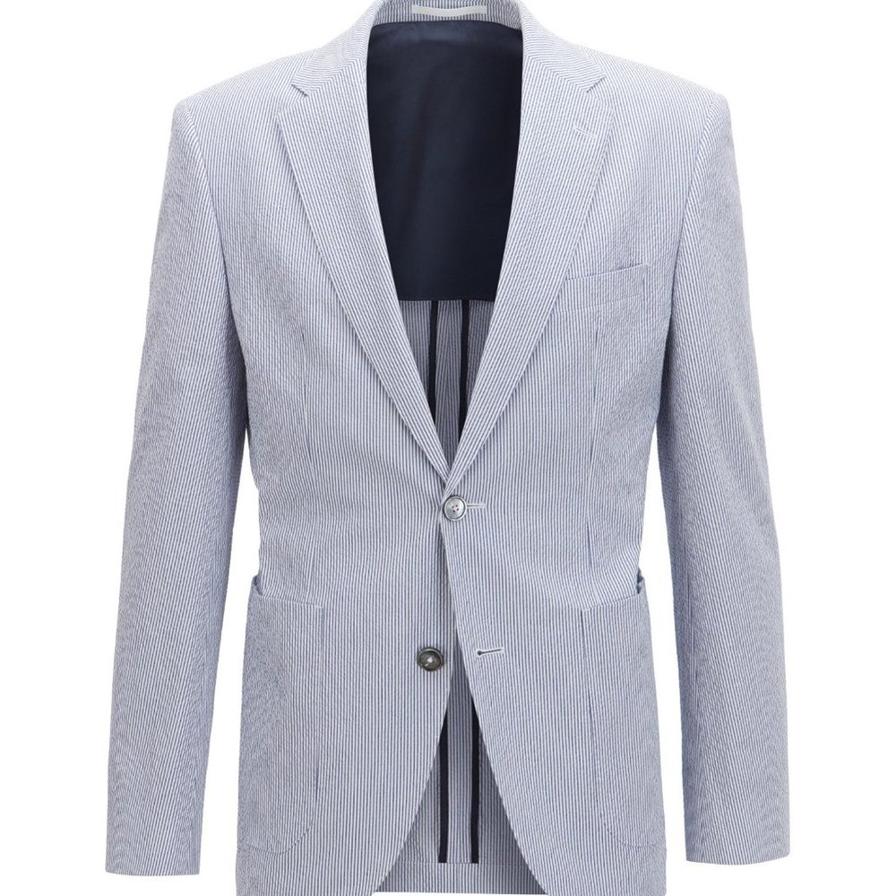 NEW Hugo Boss Hugo Men's Seersucker Blazer 48R